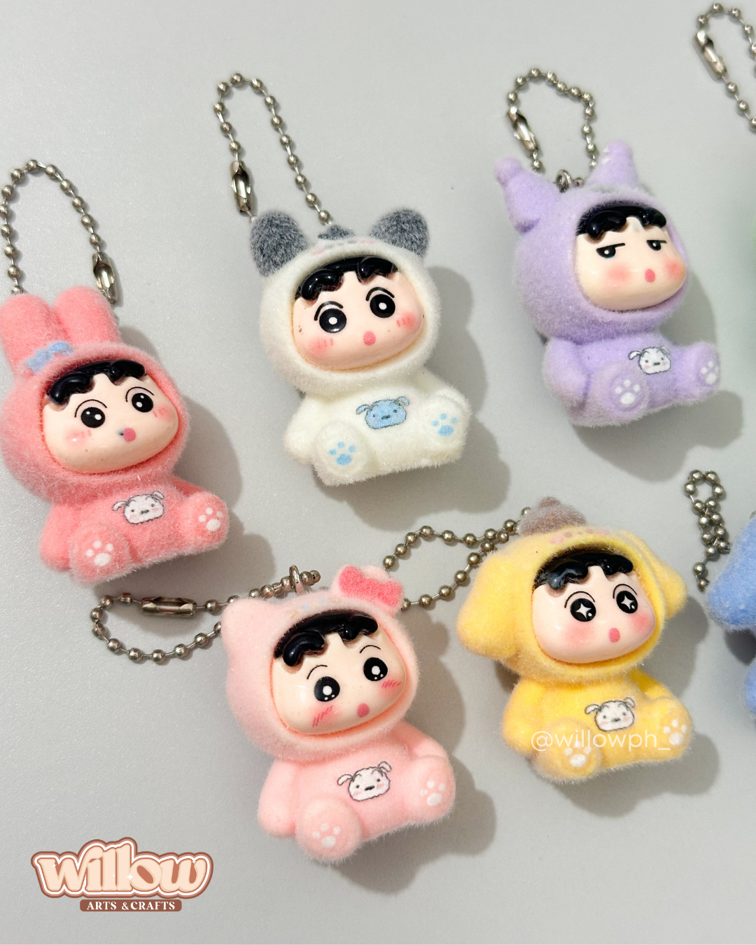 Shin-chan Velvet Trinket Keychain