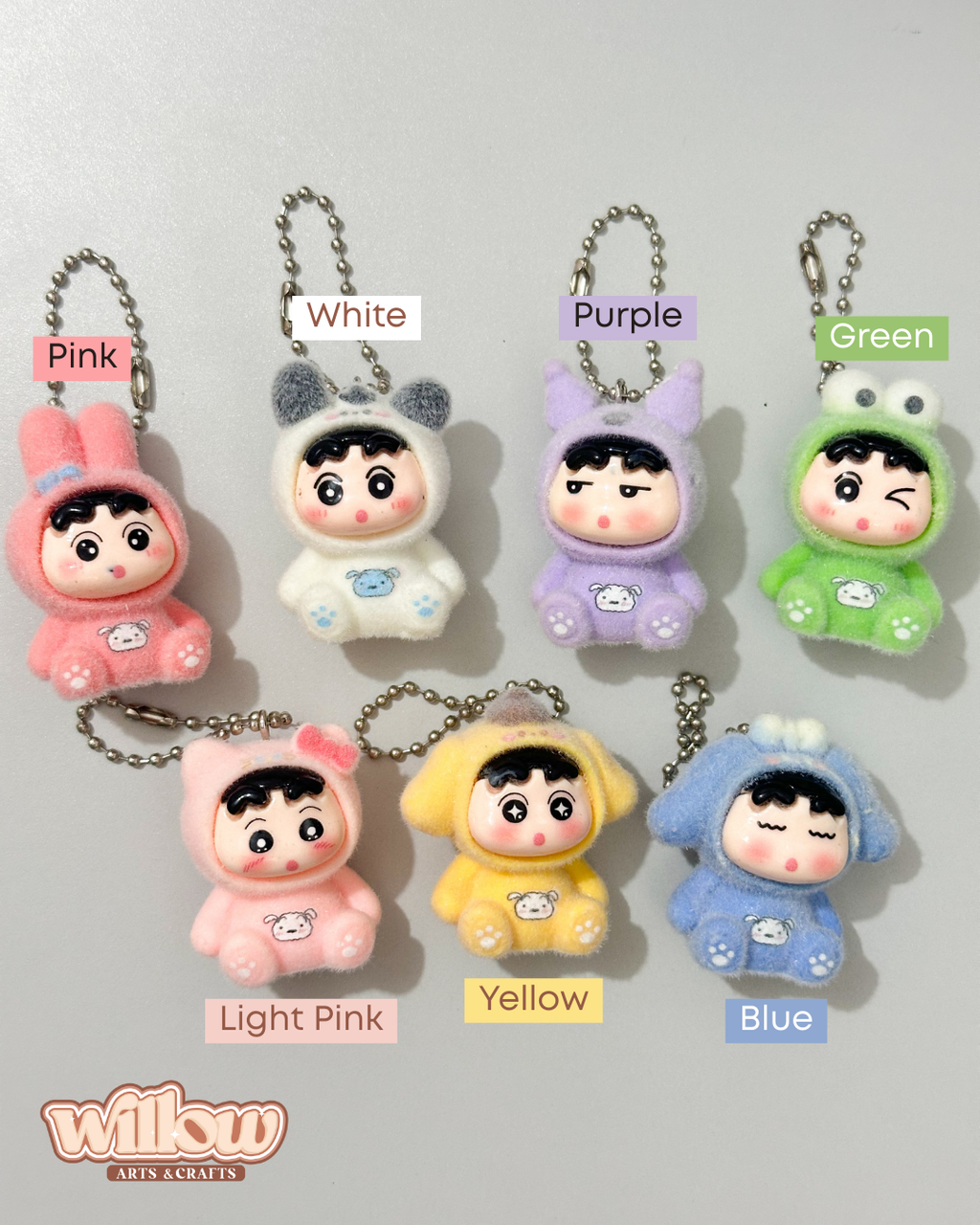 Shin-chan Velvet Trinket Keychain