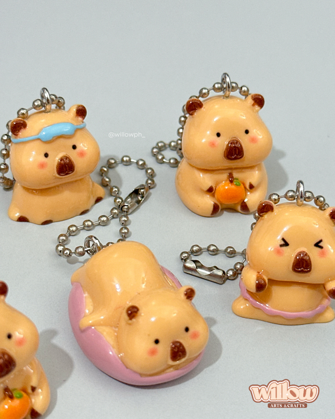 Capybara Trinket Keychain