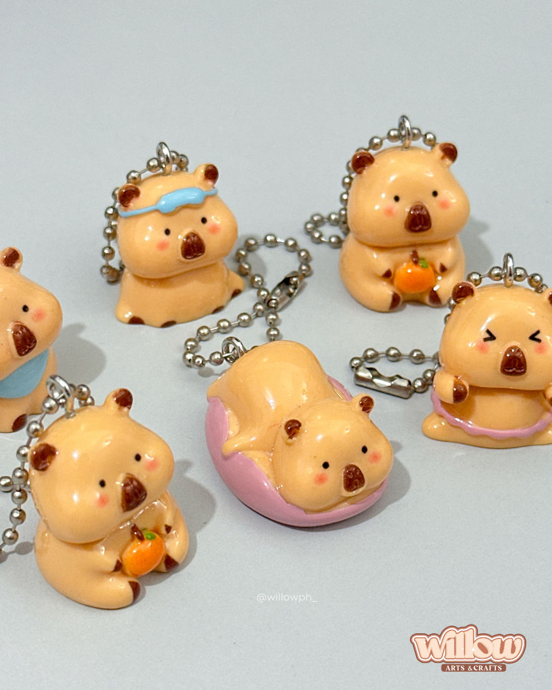 Capybara Trinket Keychain