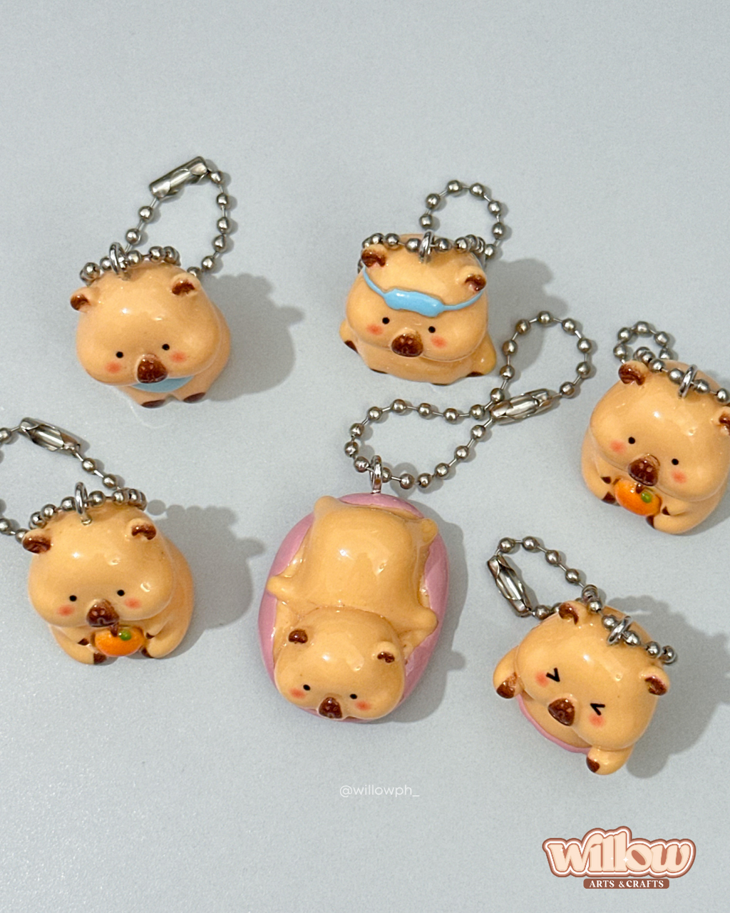 Capybara Trinket Keychain