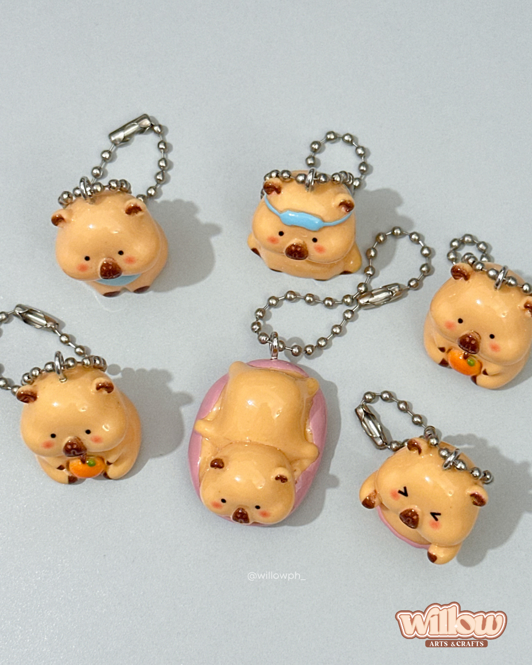 Capybara Trinket Keychain