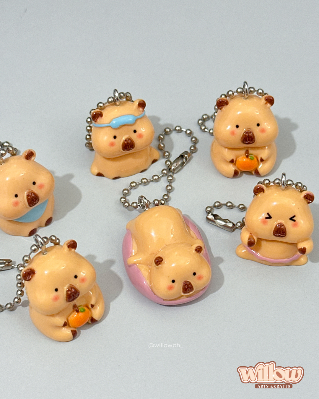 Capybara Trinket Keychain