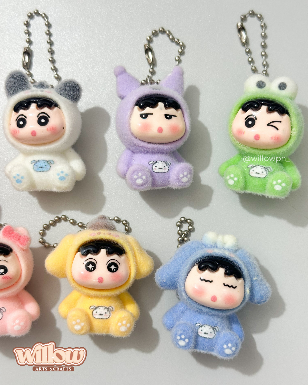 Shin-chan Velvet Trinket Keychain