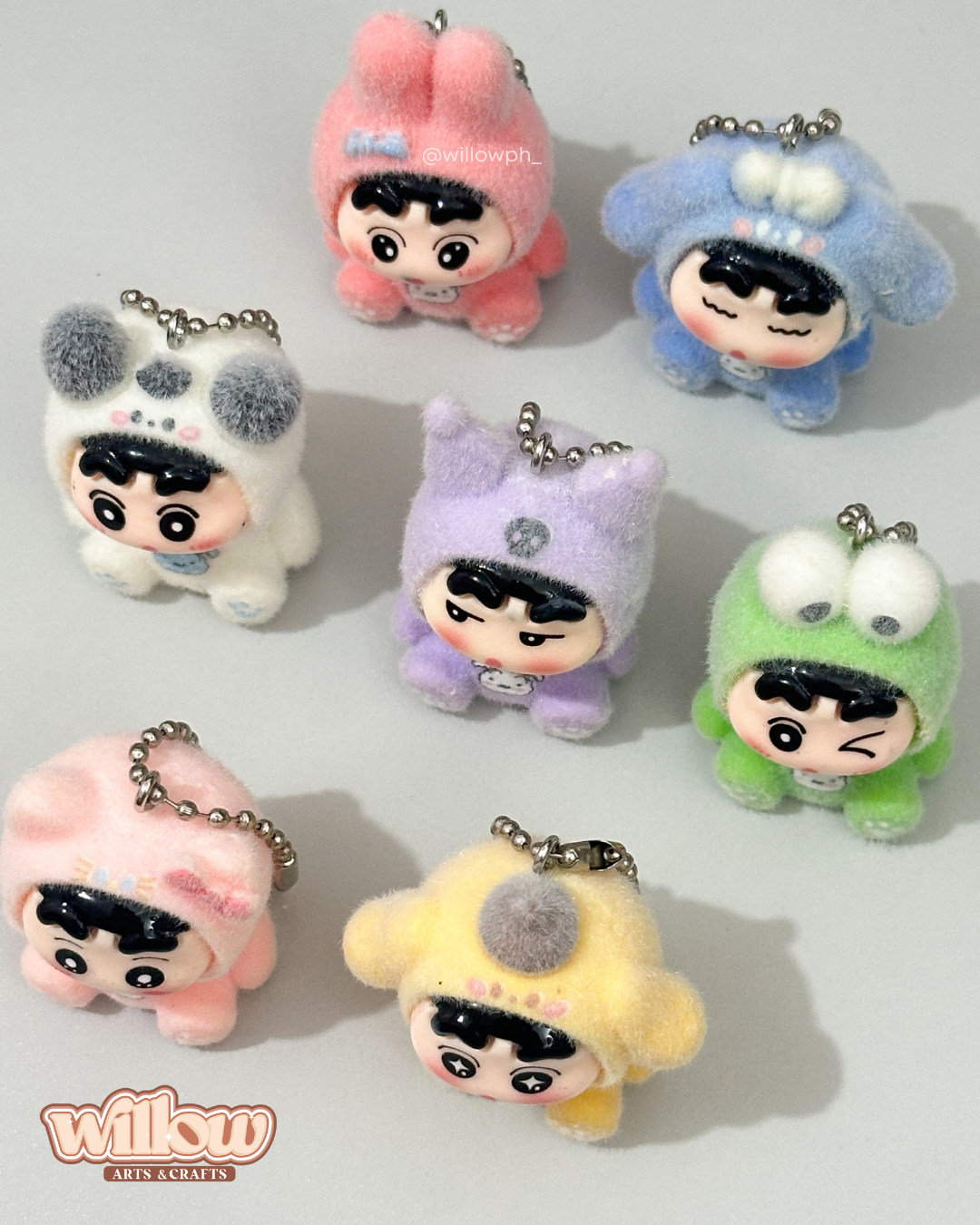 Shin-chan Velvet Trinket Keychain