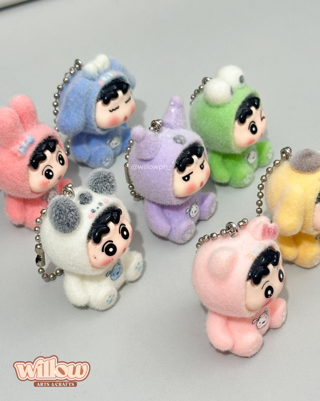 Shin-chan Velvet Trinket Keychain