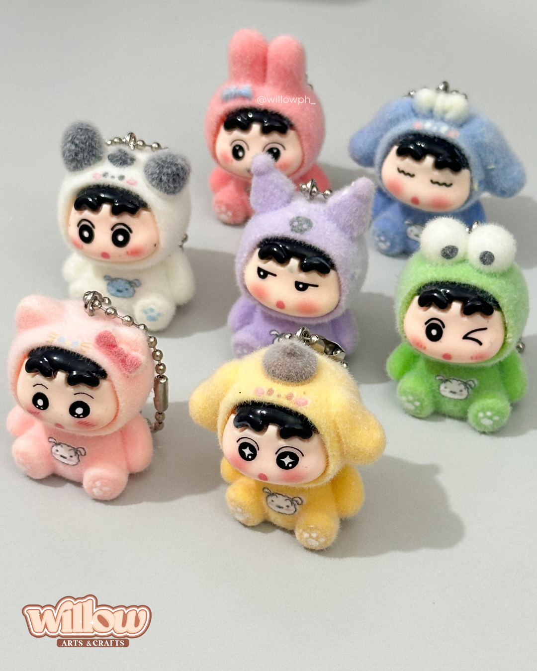 Shin-chan Velvet Trinket Keychain