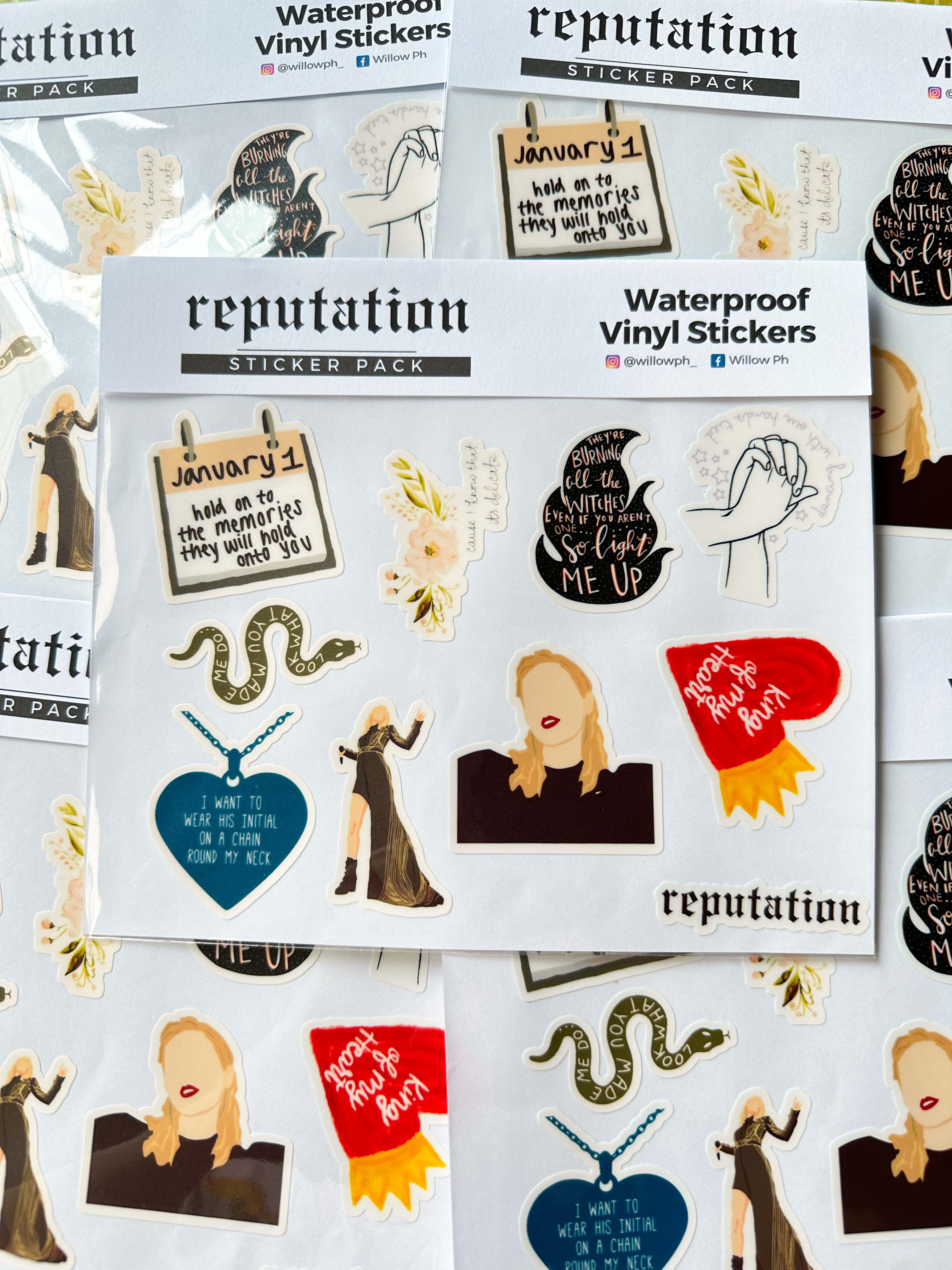 Taylor Swift Waterproof Vinyl Sticker Pack
