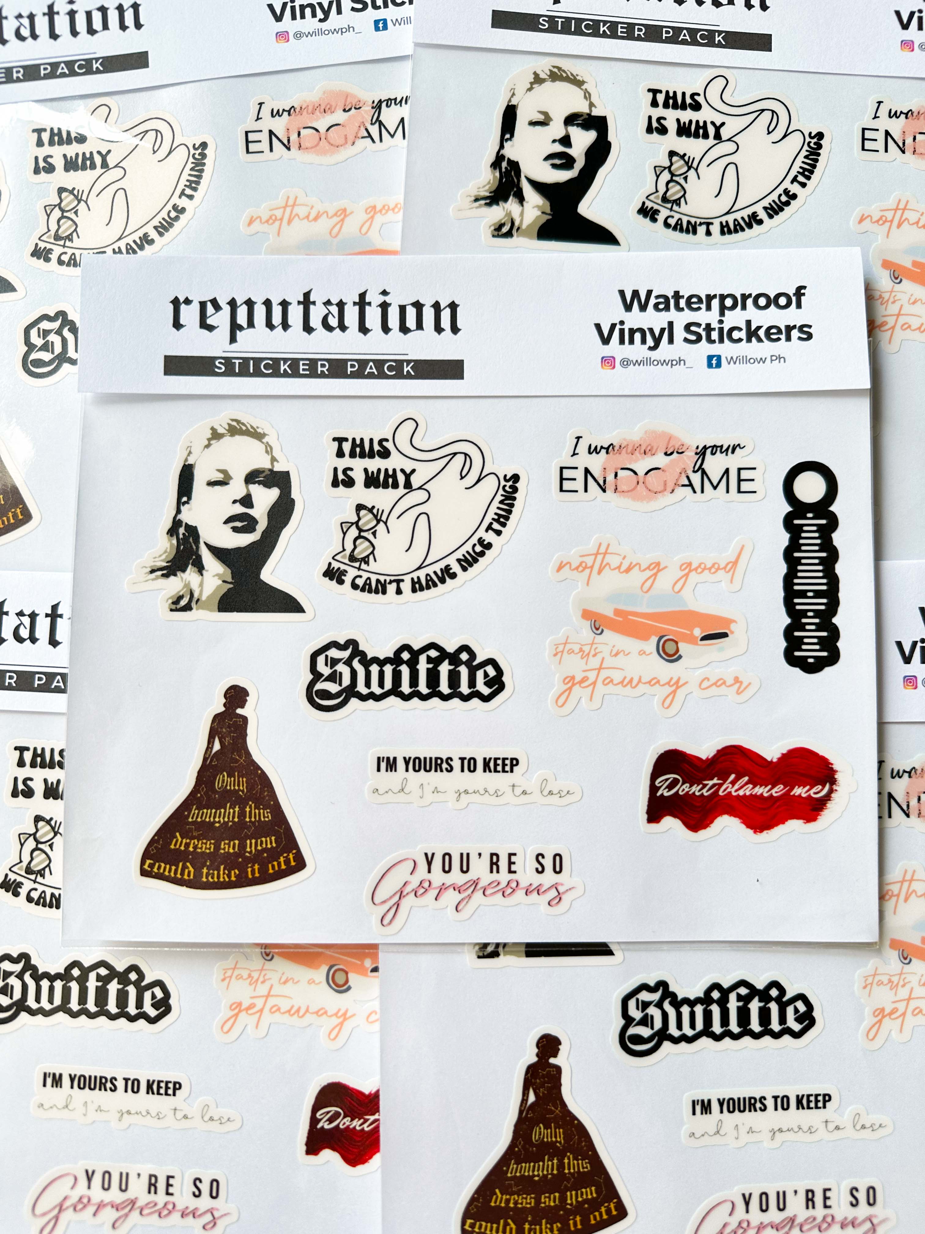 Taylor Swift Waterproof Vinyl Sticker Pack