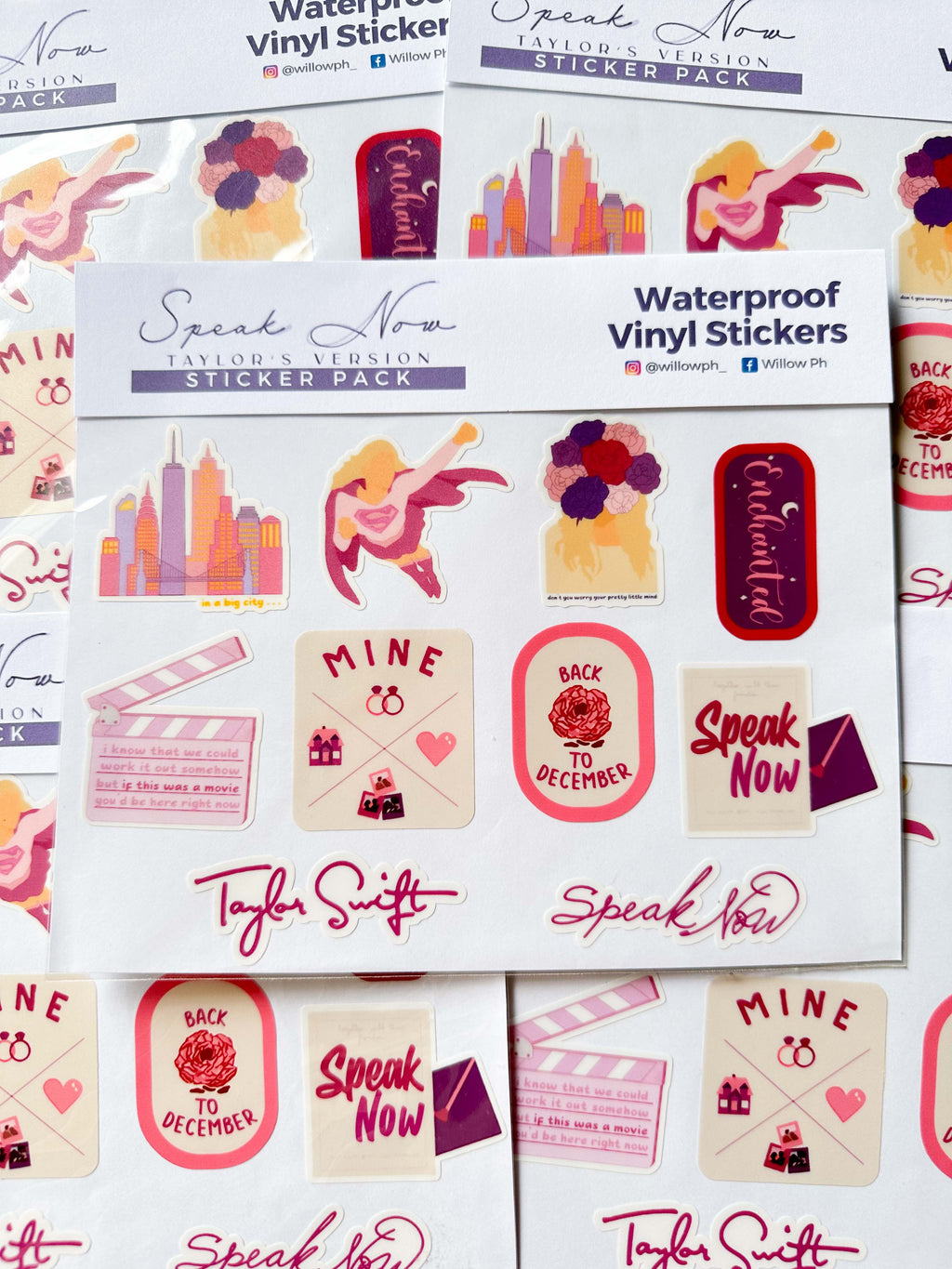 Taylor Swift Waterproof Vinyl Sticker Pack