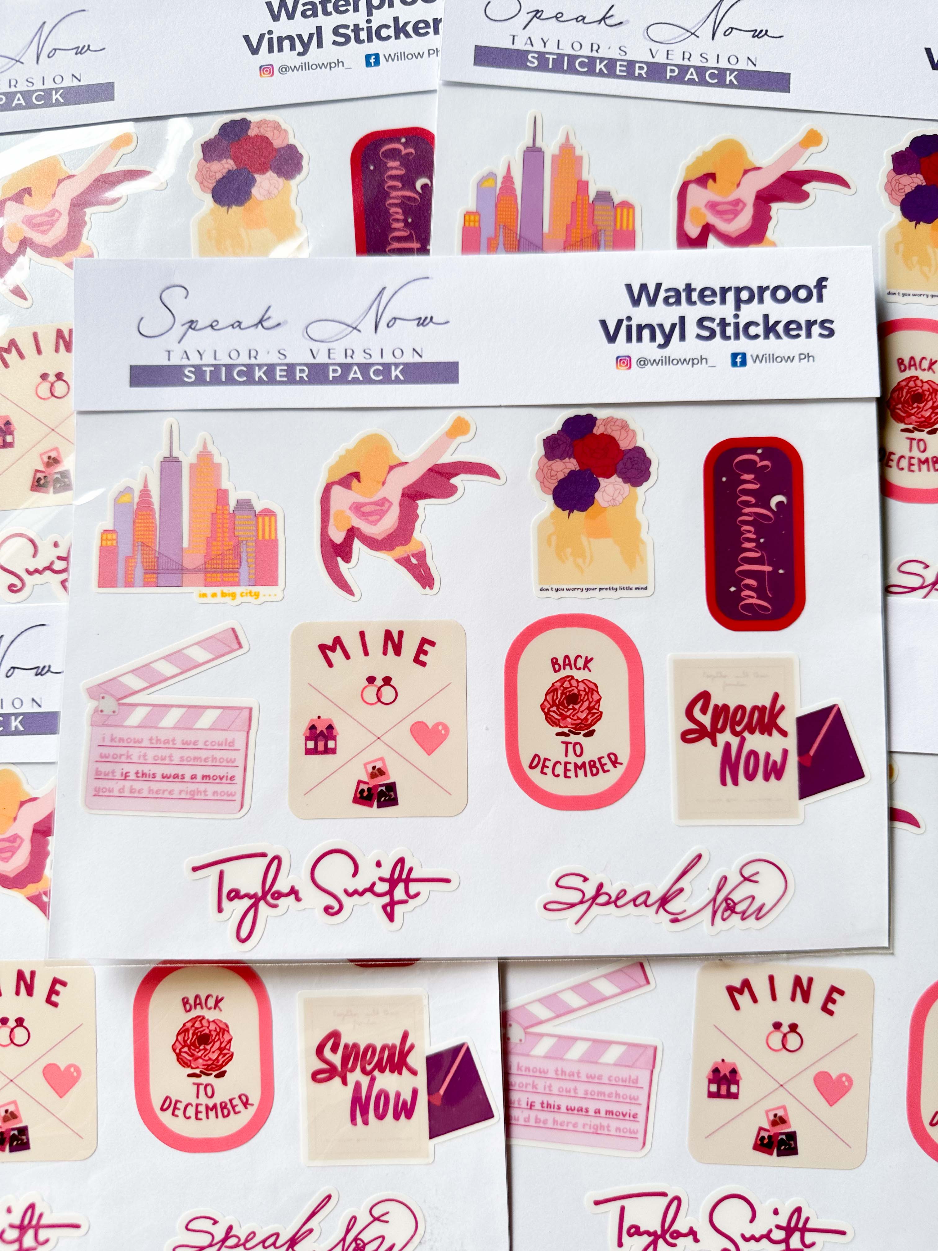 Taylor Swift Waterproof Vinyl Sticker Pack