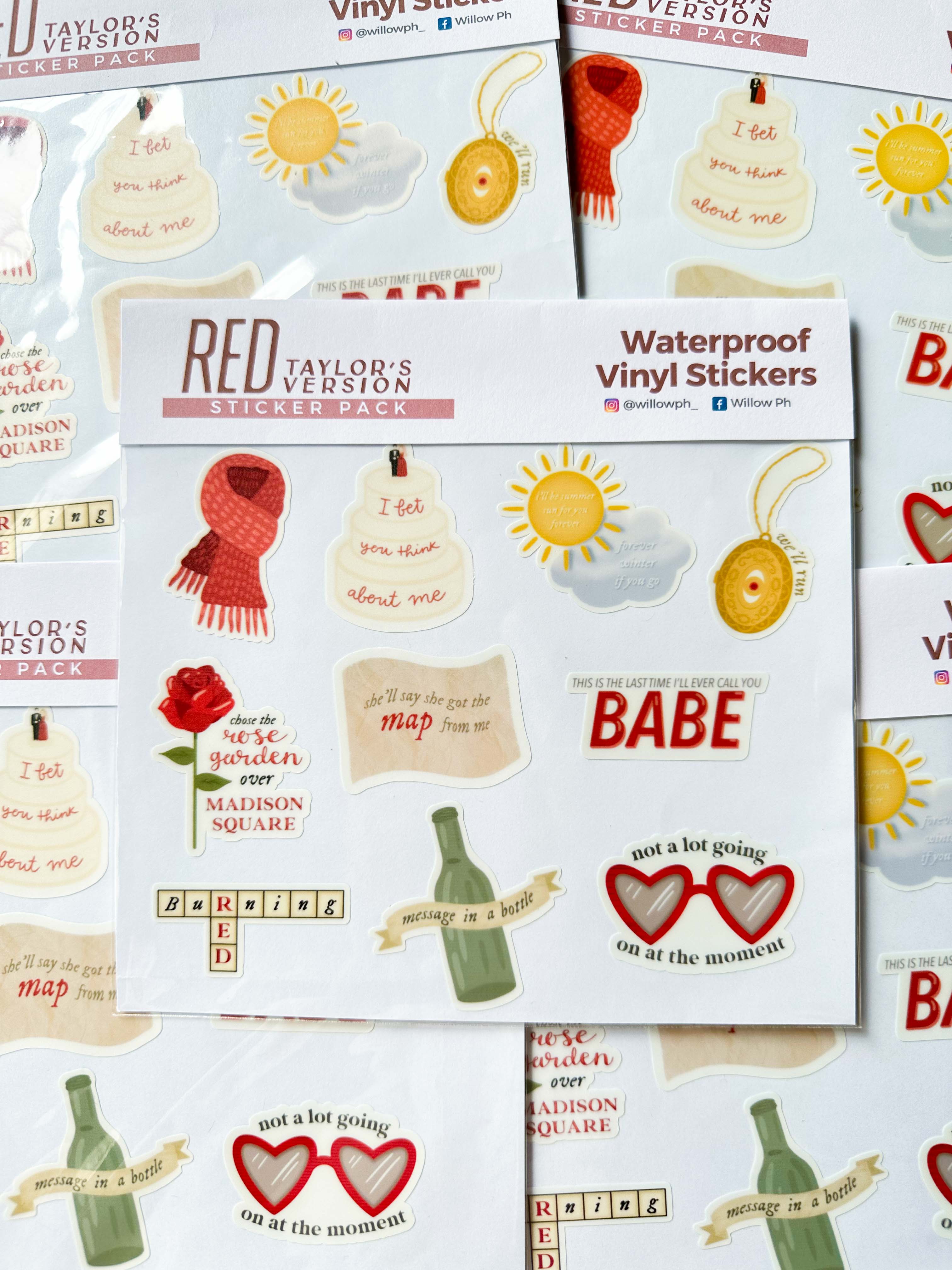 Taylor Swift Waterproof Vinyl Sticker Pack