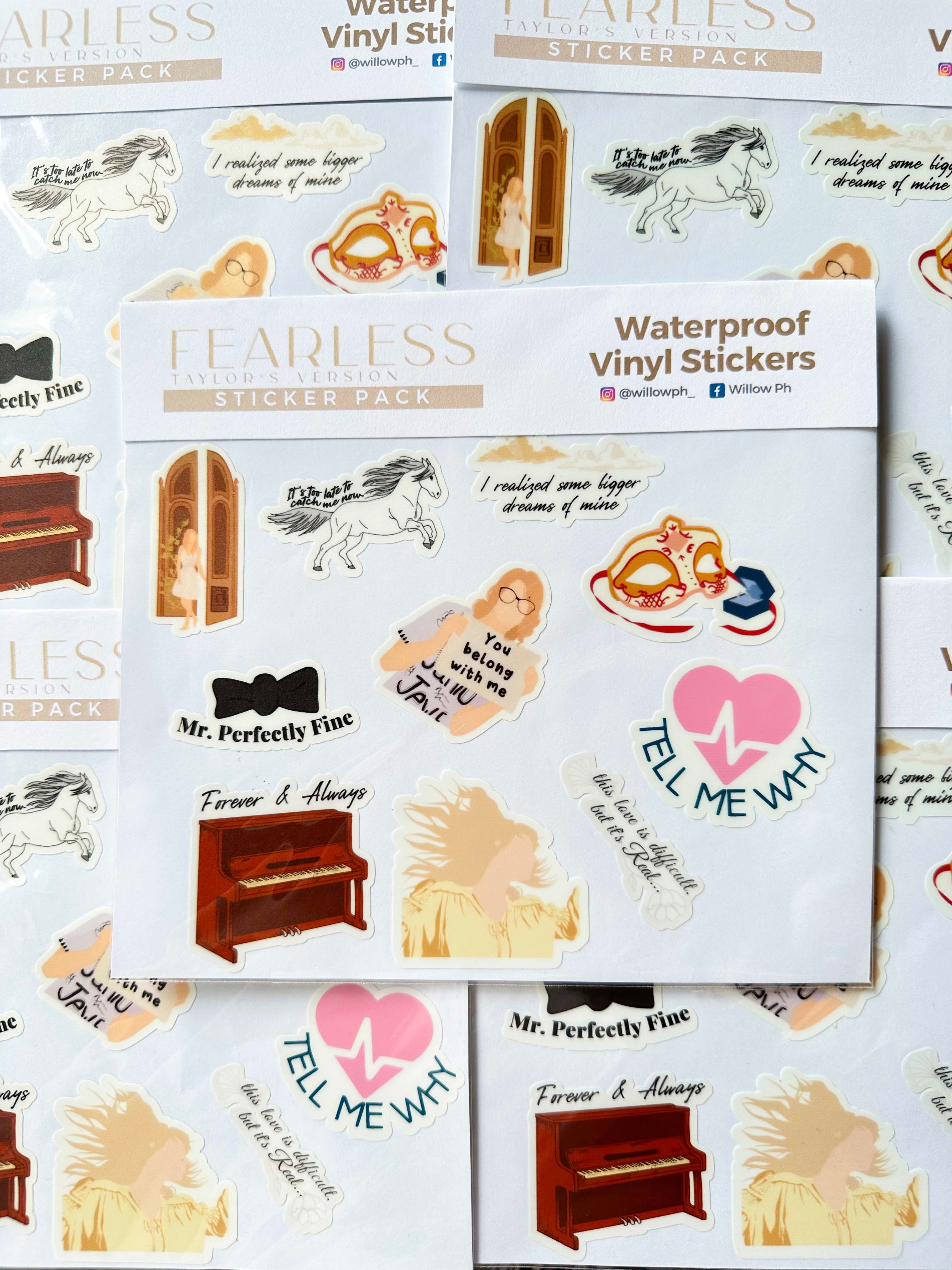 Taylor Swift Waterproof Vinyl Sticker Pack