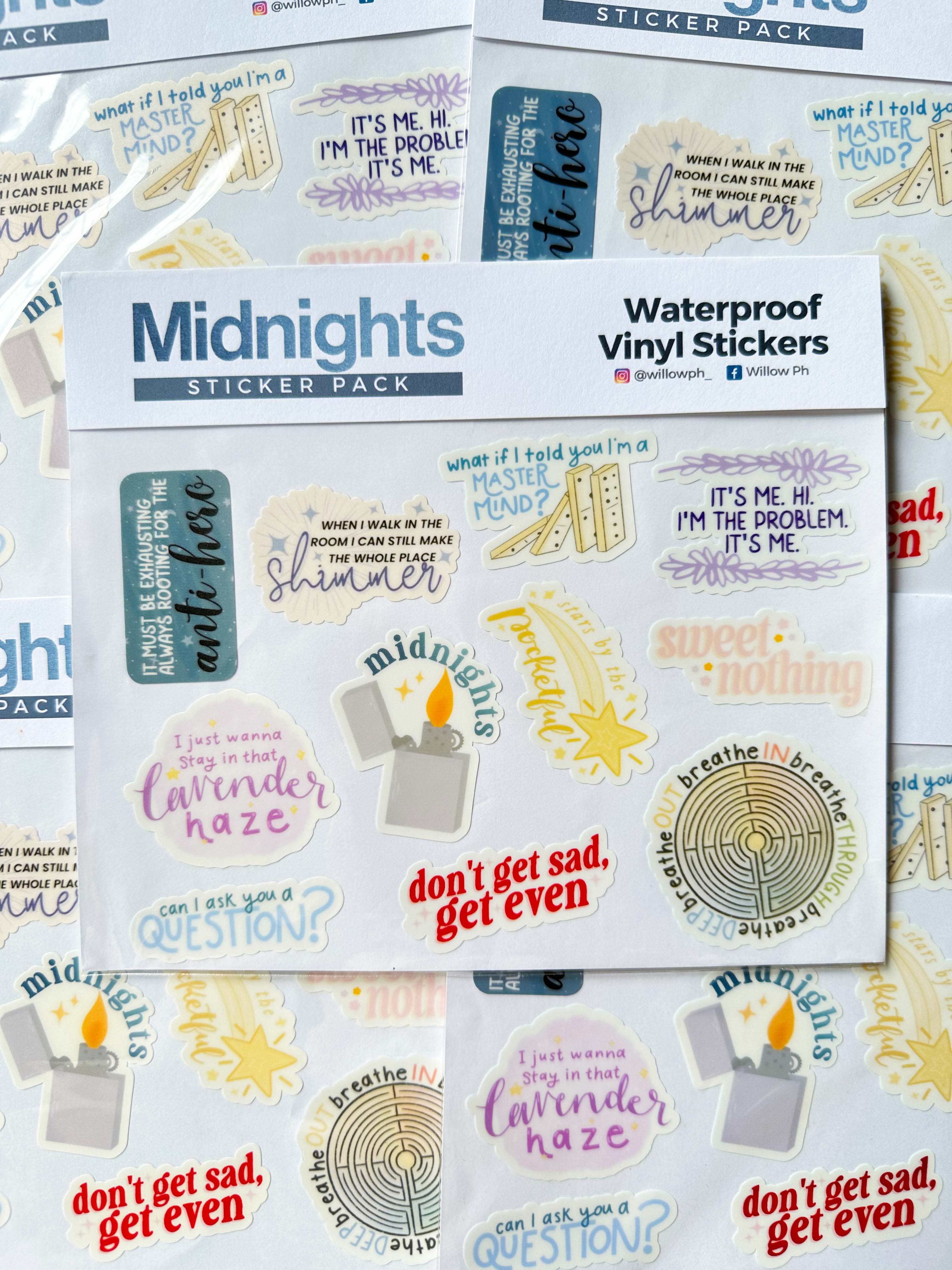 Taylor Swift Waterproof Vinyl Sticker Pack