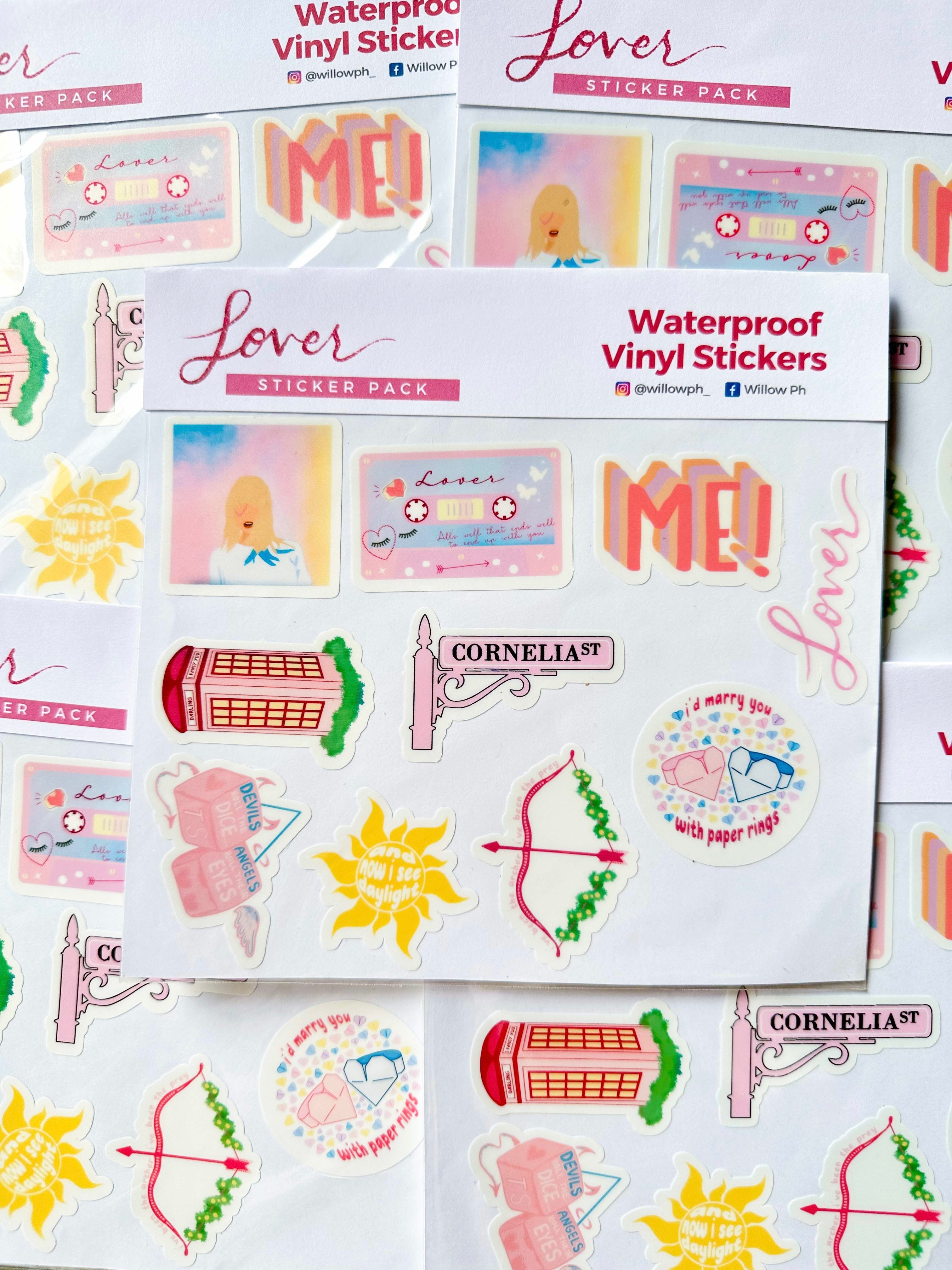 Taylor Swift Waterproof Vinyl Sticker Pack