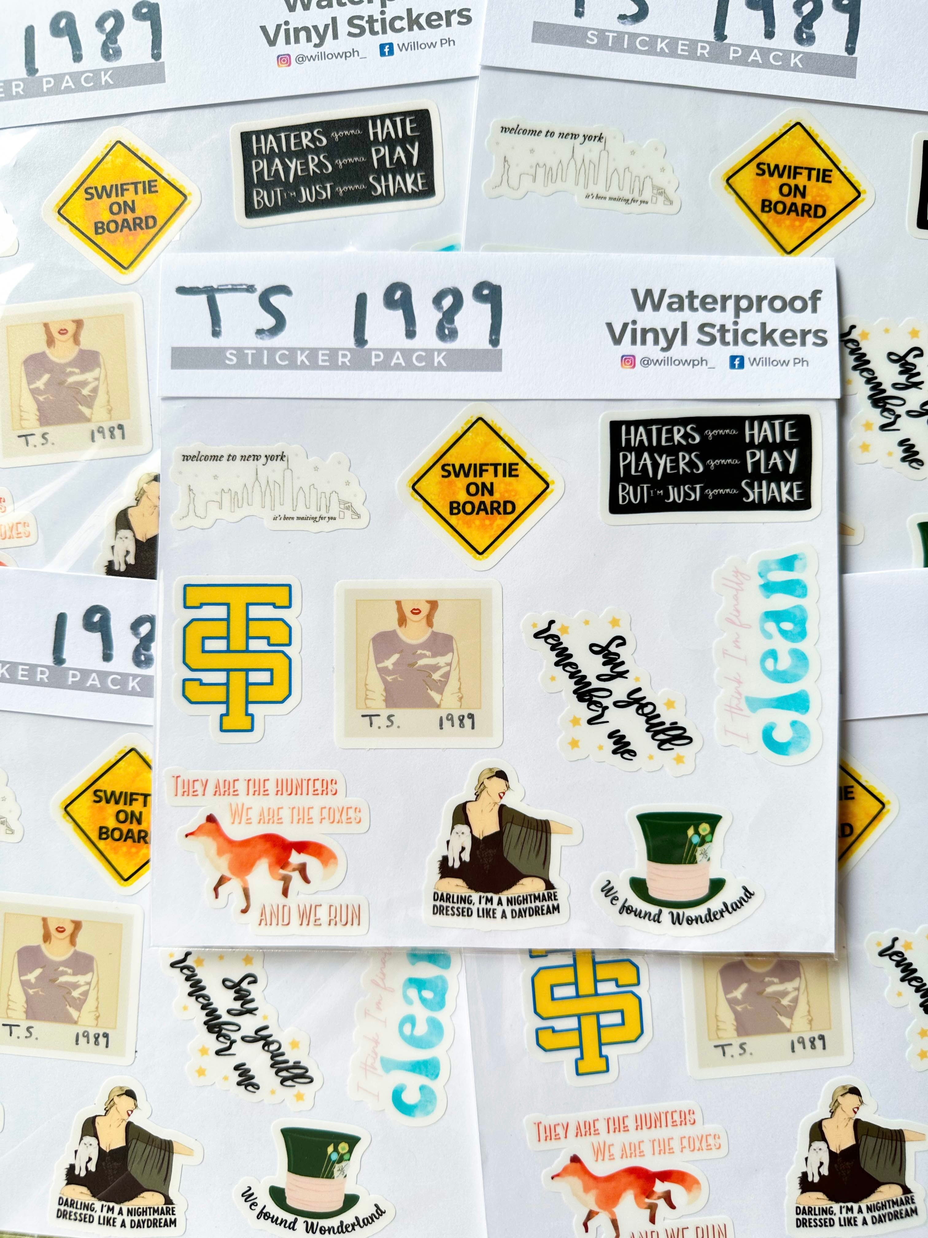Taylor Swift Waterproof Vinyl Sticker Pack