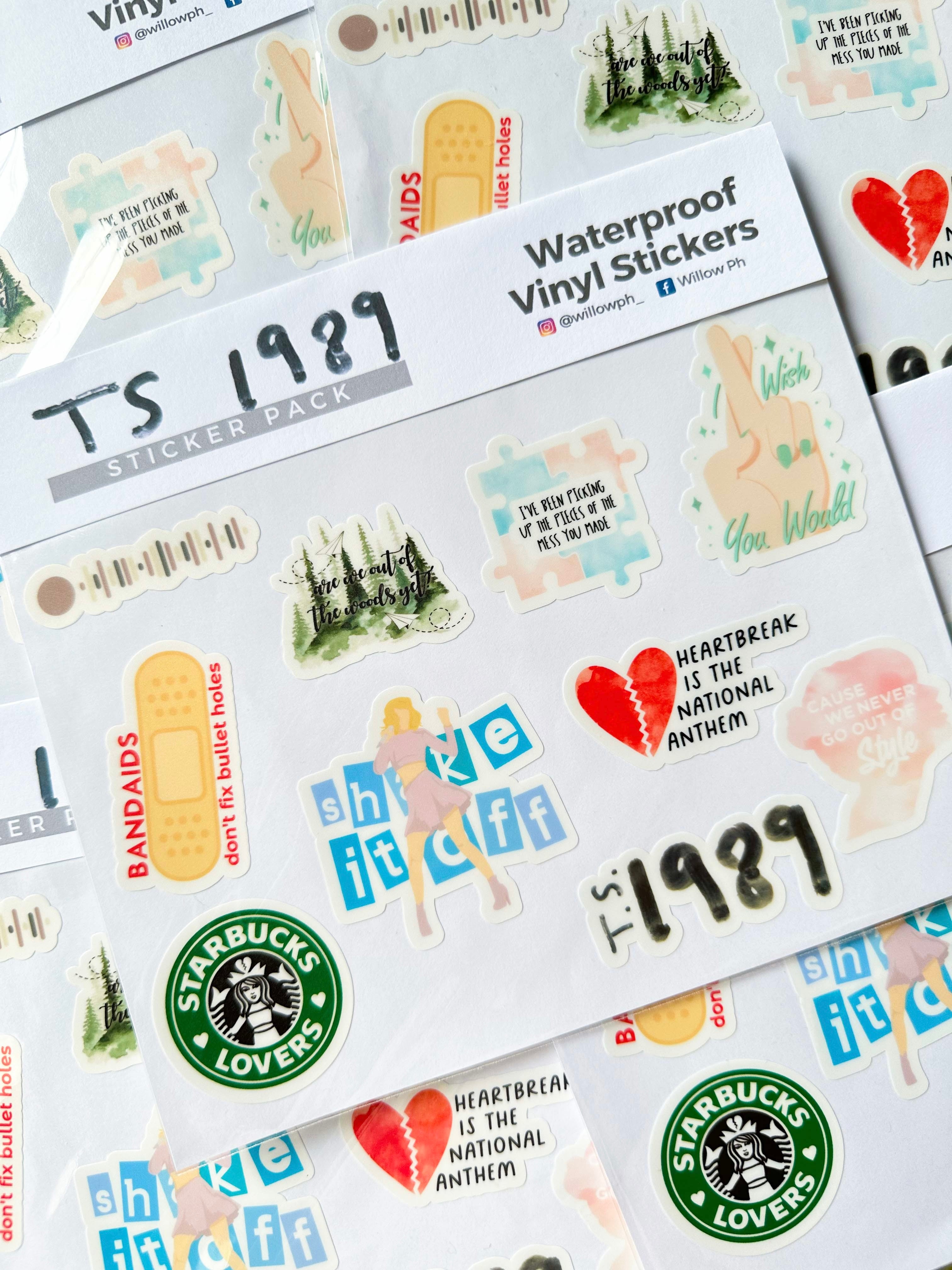 Taylor Swift Waterproof Vinyl Sticker Pack